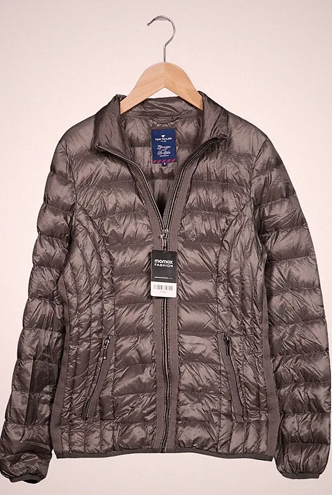 Tom Tailor Jacke Damen Anorak Jacket Kurzmantel Gr. S Daunen Grau #k58vbri