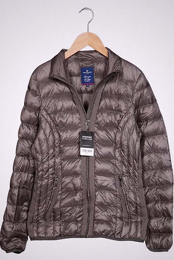 Tom Tailor Jacke Damen Anorak Jacket Kurzmantel Gr. S Daunen Grau #k58vbri