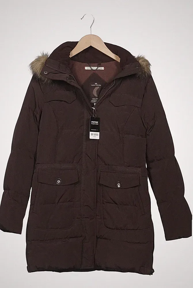 Tom Tailor Mantel Damen Jacke Parka Gr. S Daunen Braun #mhabqau