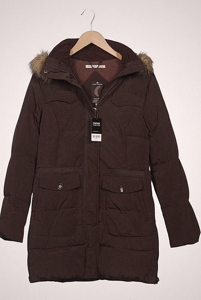 Tom Tailor Mantel Damen Jacke Parka Gr. S Daunen Braun #mhabqau
