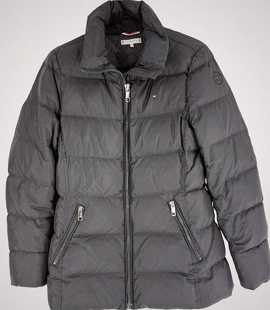 Tommy Hilfiger Damen 70% Daunen 30% Federn Bomberjacke Mantel Größe M