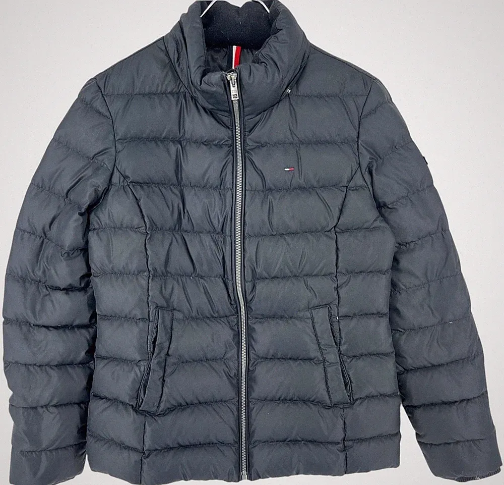 TOMMY HILFIGER Damen Bomber Daunenjacke Mantel Größe M
