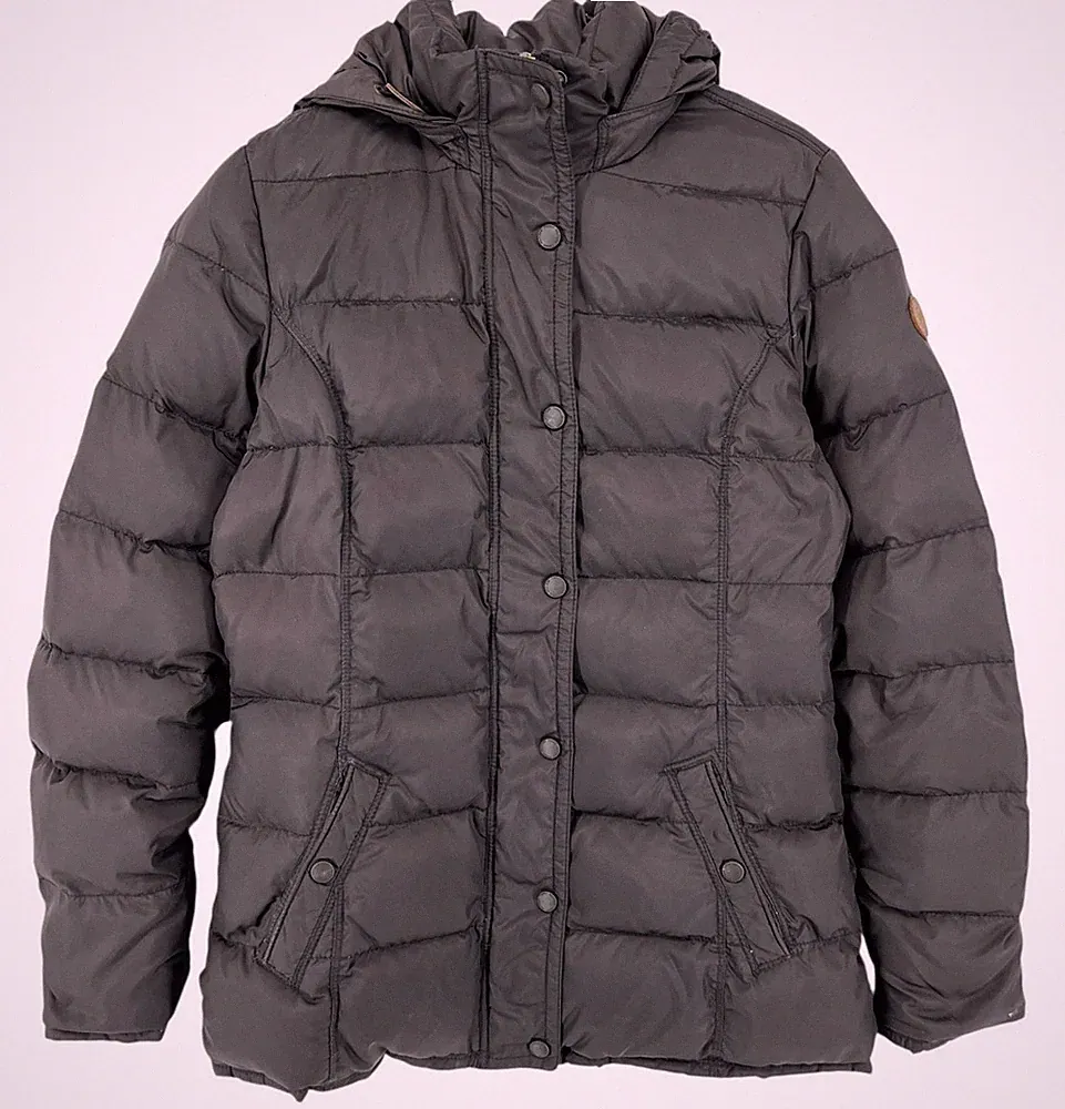 TOMMY HILFIGER Damen Bomber Kapuzen Daunenjacke Mantel Größe M