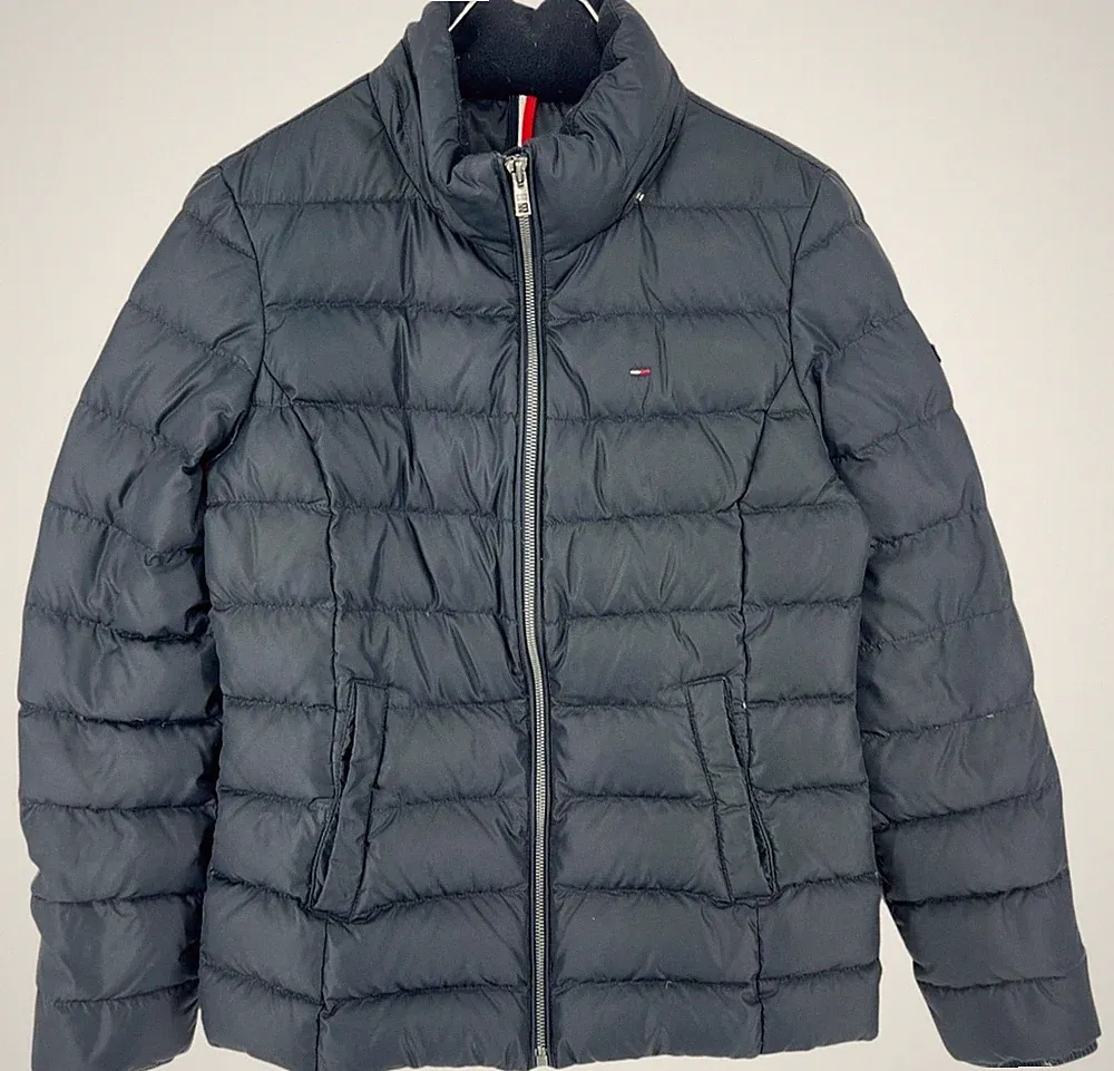 TOMMY HILFIGER Damen Bomber Stepp Daunenjacke Mantel Größe M
