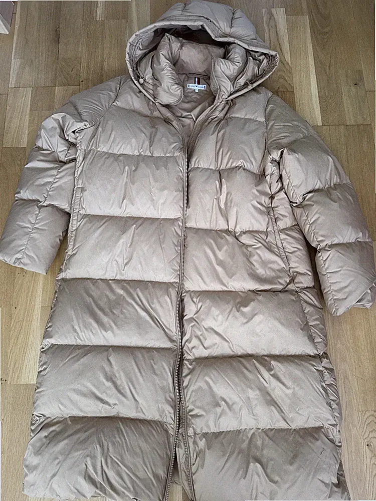 Tommy Hilfiger Damen Daunen Mantel Gr. XXL Braun Wintermantel