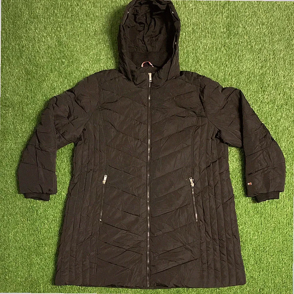 Tommy Hilfiger Damen Daunenmantel Elegant TW9WP280 schwarz Gr. 2X / 50 52 XXL