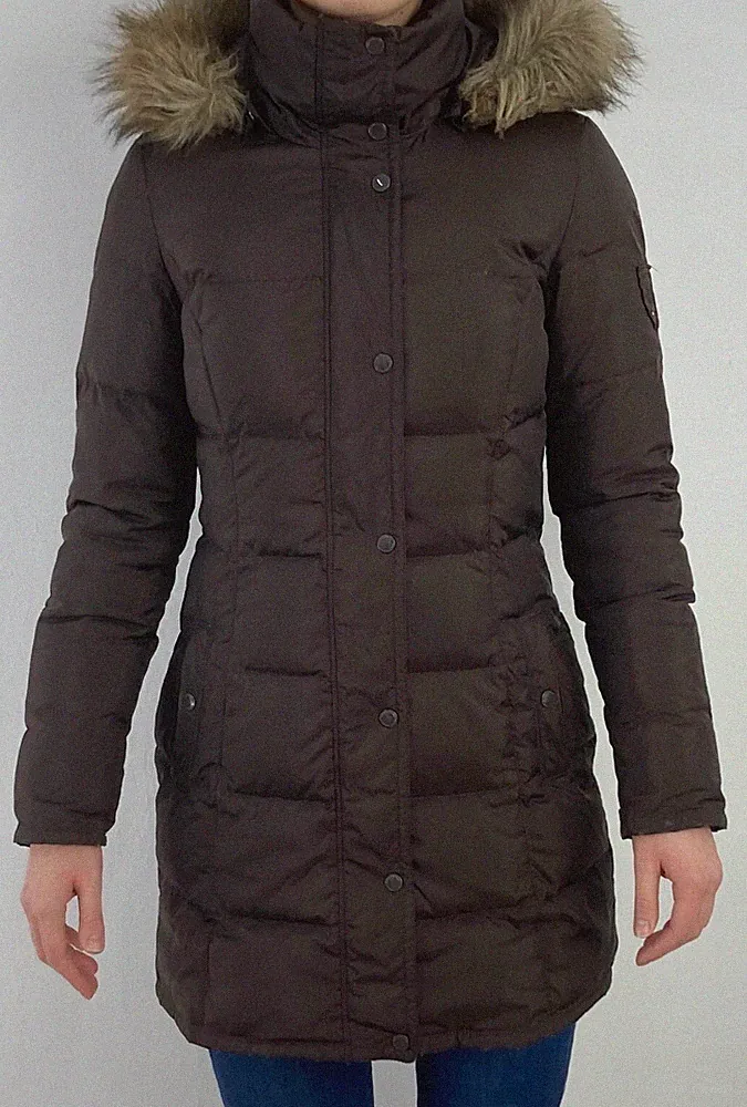 Tommy Hilfiger Damen warme Jacke Gr.XS (DE 36) Daunenmantel Steppmantel 123672