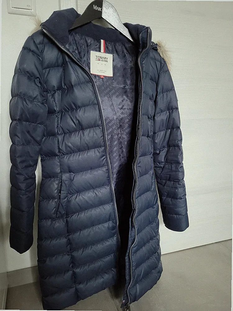 Tommy Hilfiger Damen Wintermantel Daunen Gr. S Top zustand marine