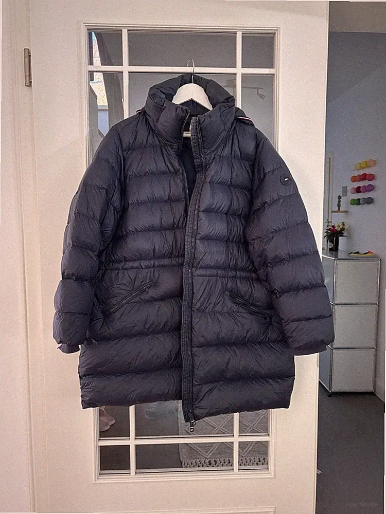 Tommy Hilfiger Daunen Daunenjacke Daunenmantel Wintermantel XXXL 50 Dunkelblau