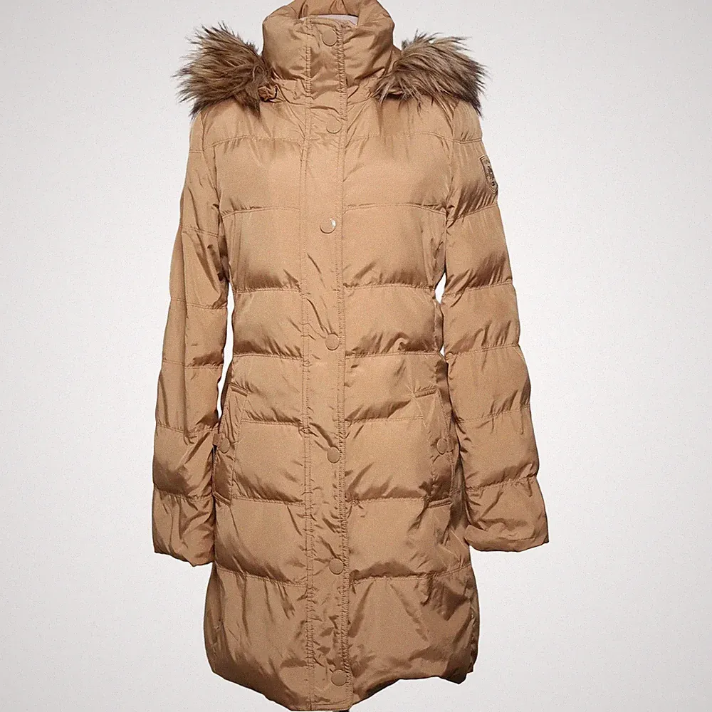 Tommy Hilfiger, Daunenmantel, Damen, Größe: S, Beige, Daune/Feder #b58