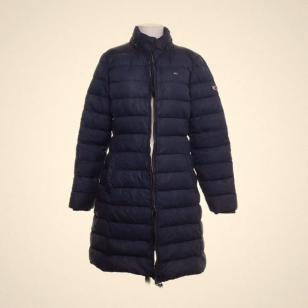 Tommy Hilfiger, Daunenmantel, Damen, Größe: XL, Blau, Acryl/Kunstpelz #FW1