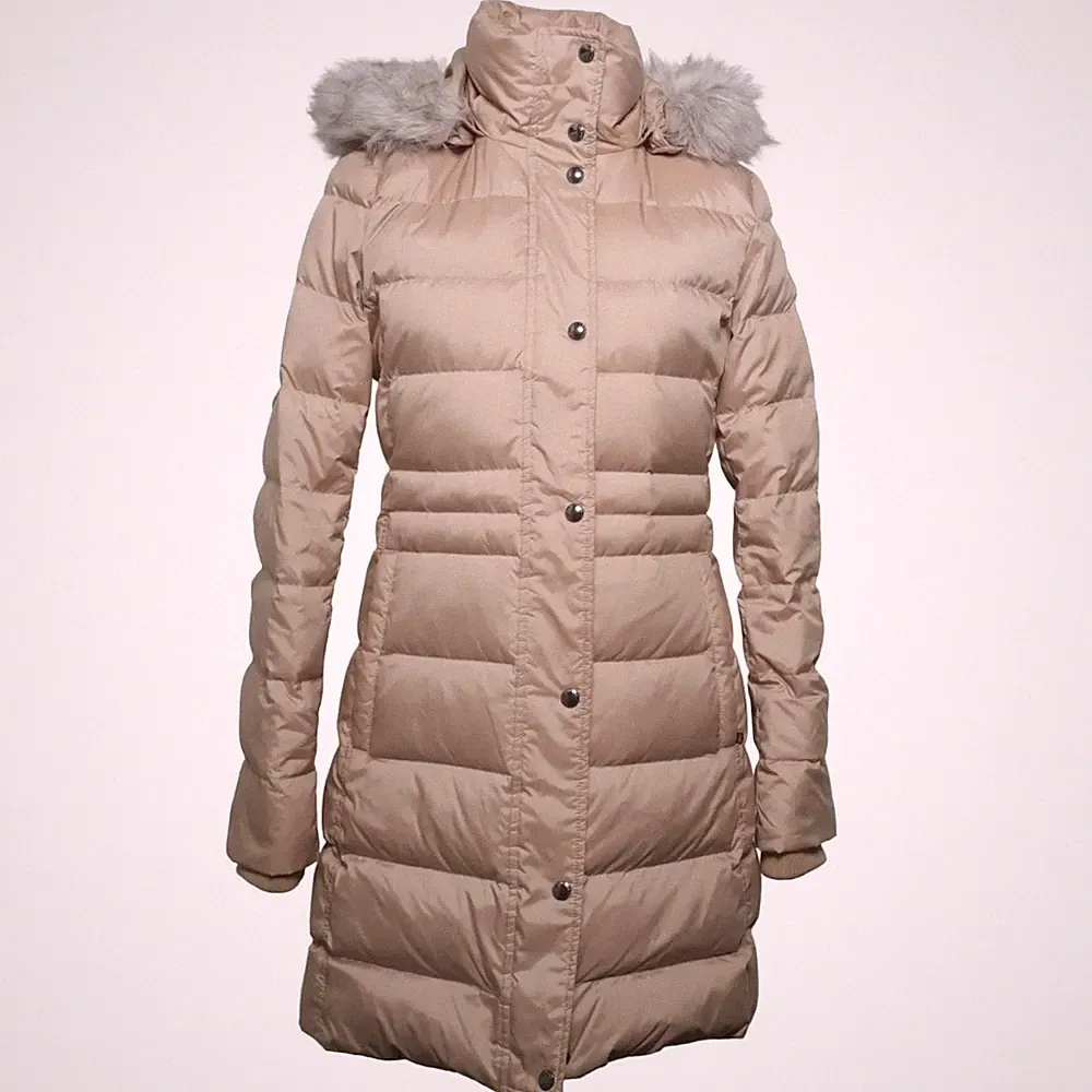 Tommy Hilfiger, Daunenmantel, Damen, Größe: XS, Beige, Kunstpelz/Polyamid #WtY