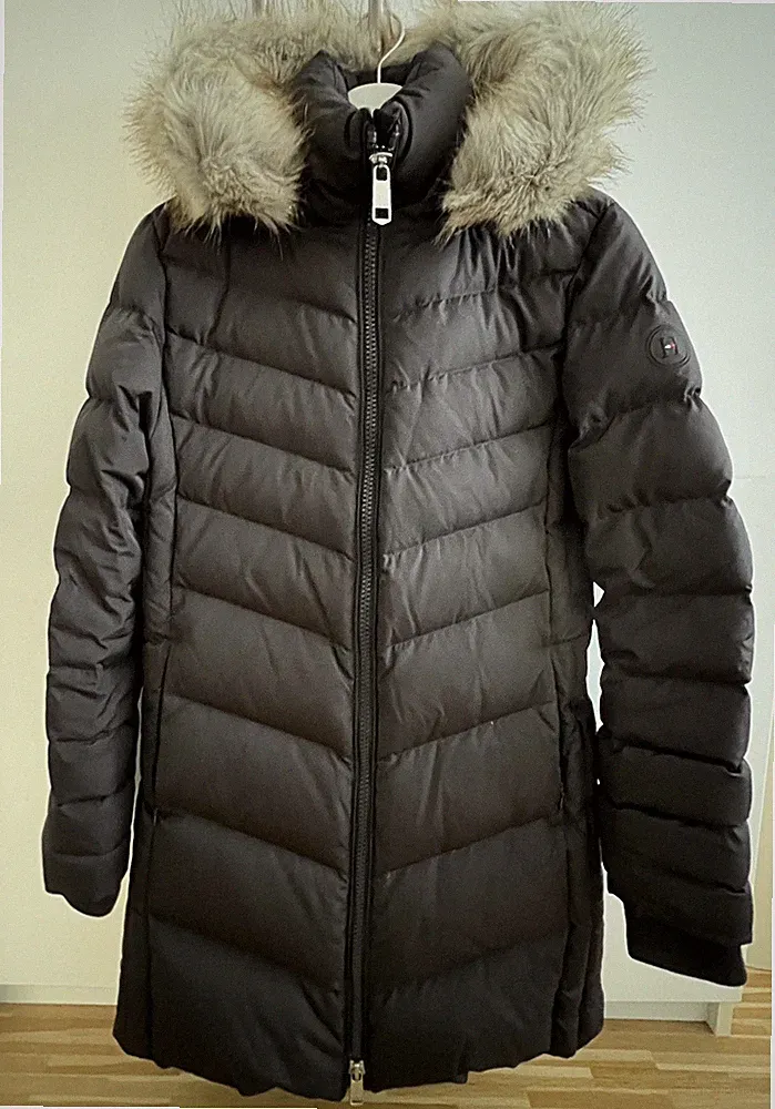 Tommy Hilfiger Daunenmantel Damen S wie neu schwarz