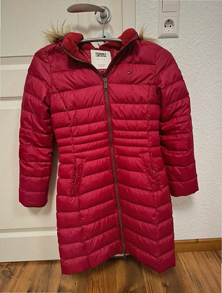 Tommy Hilfiger Daunenmantel rot S