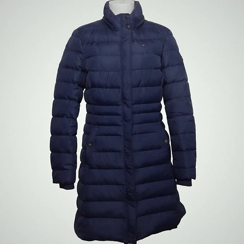 Tommy Hilfiger Denim, Daunenmantel, Damen, Größe: L, Blau #14G
