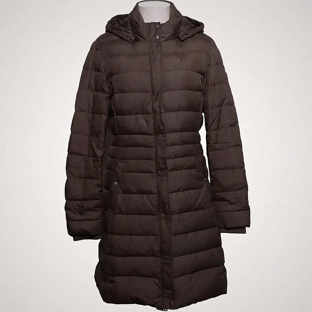 Tommy Hilfiger Denim, Daunenmantel, Damen, Größe: L, Braun, Acryl/Polyester #Kde