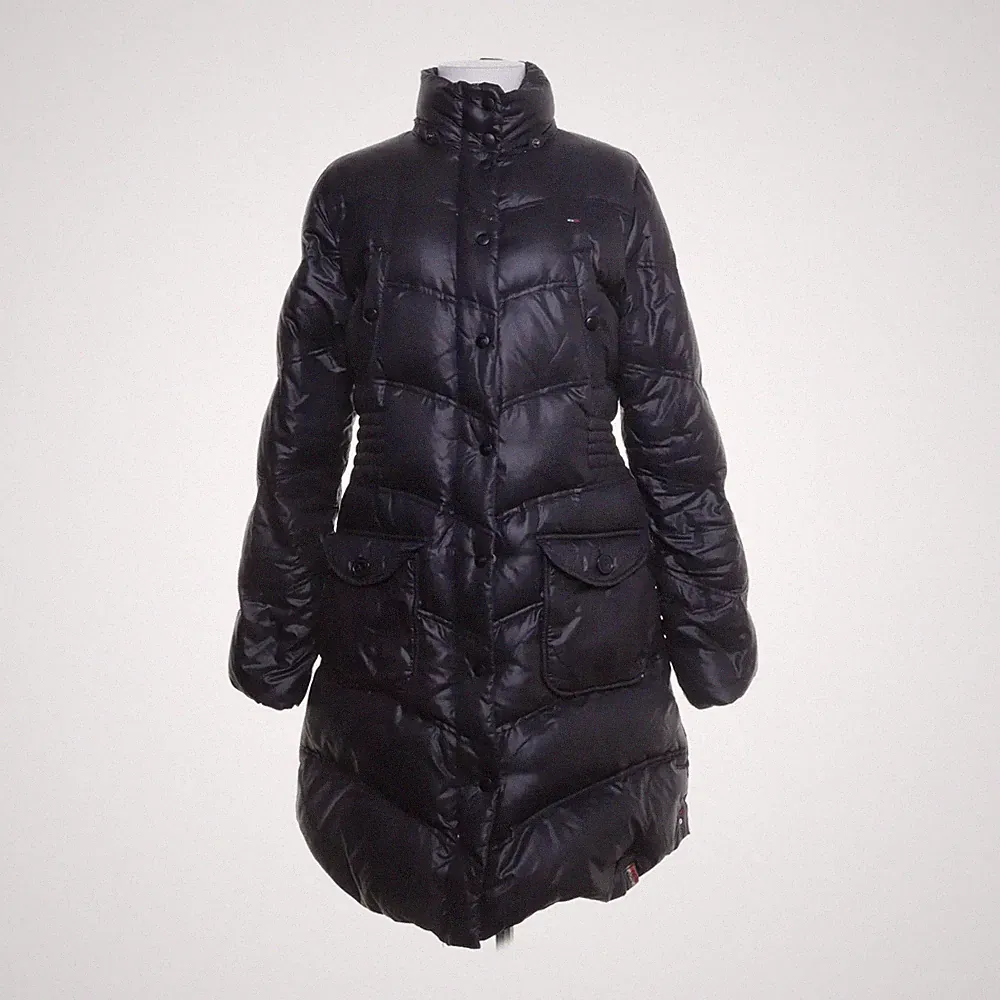 Tommy Hilfiger Denim, Daunenmantel, Damen, Größe: L, Schwarz #Pjb