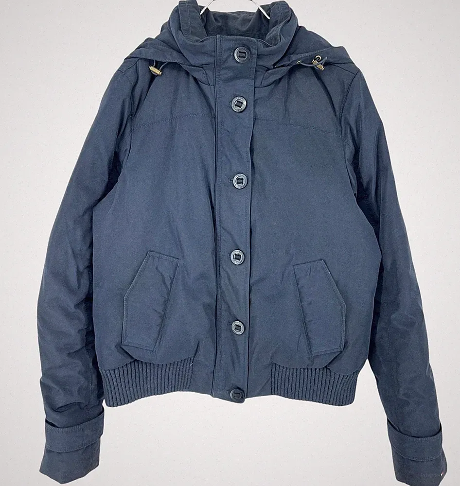 TOMMY HILFIGER Herren Bomber Kapuzen Daunenjacke Mantel Größe L