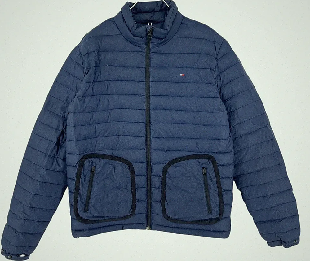 TOMMY HILFIGER Herren Daunen Bomber Pufferjacke Mantel Größe M