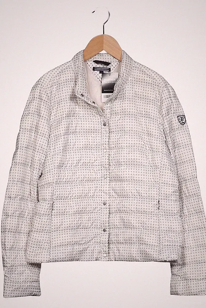 Tommy Hilfiger Jacke Damen Anorak Jacket Kurzmantel Gr. L Daunen Cre... #e5x2fvv
