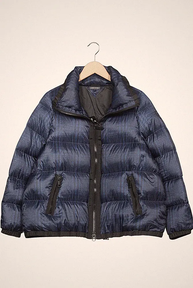 Tommy Hilfiger Jacke Damen Anorak Jacket Kurzmantel Gr. M Daunen Mar... #n67q7jy