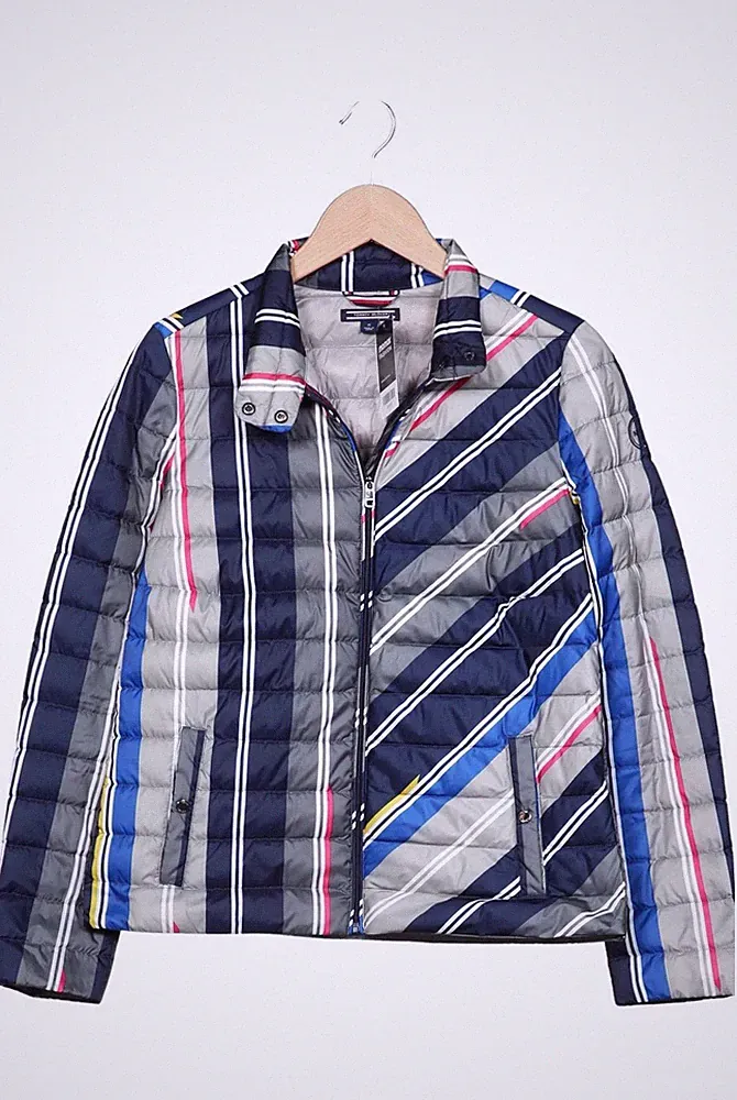Tommy Hilfiger Jacke Damen Anorak Jacket Kurzmantel Gr. M Daunen Meh... #31xm1f2