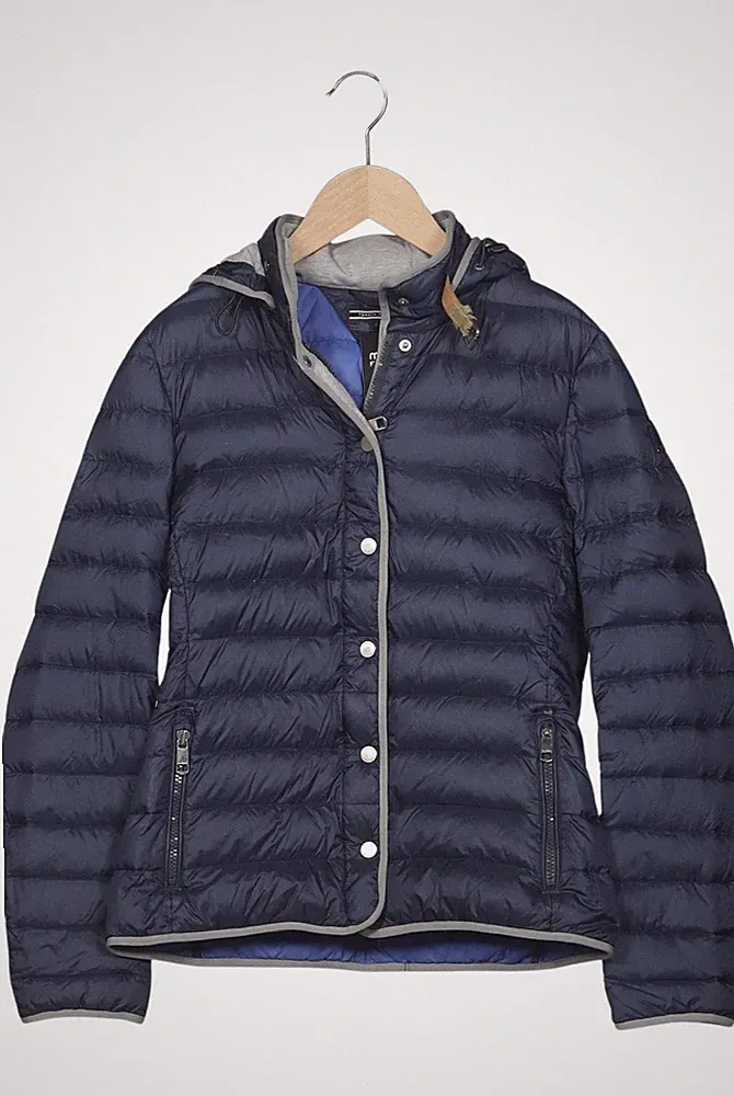 Tommy Hilfiger Jacke Damen Anorak Jacket Kurzmantel Gr. S Leder Baum... #b0mij1v