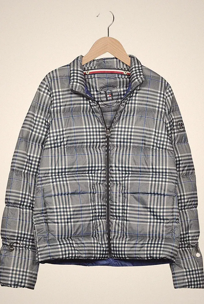 Tommy Hilfiger Jacke Damen Anorak Jacket Kurzmantel Gr. XS Daunen Me... #wvtxvpi