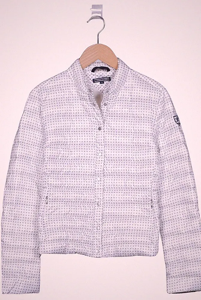 Tommy Hilfiger Jacke Damen Anorak Jacket Kurzmantel Gr. XS Daunen Weiß #xevqwv8