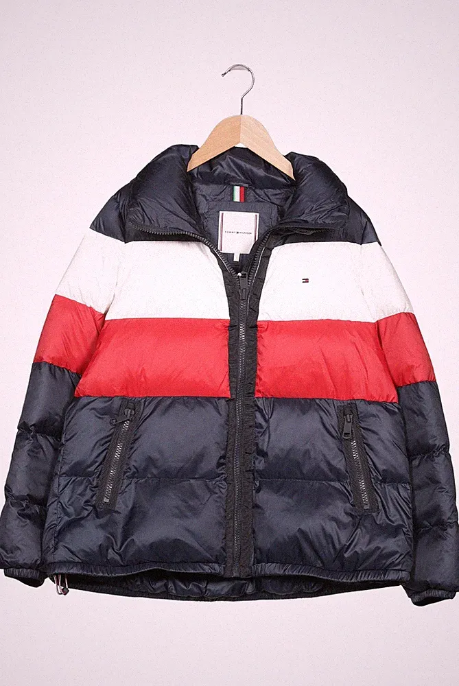 Tommy Hilfiger Jacke Herren Anorak Jacket Kurzmantel Gr. S Daunen Me... #yd8a7iz