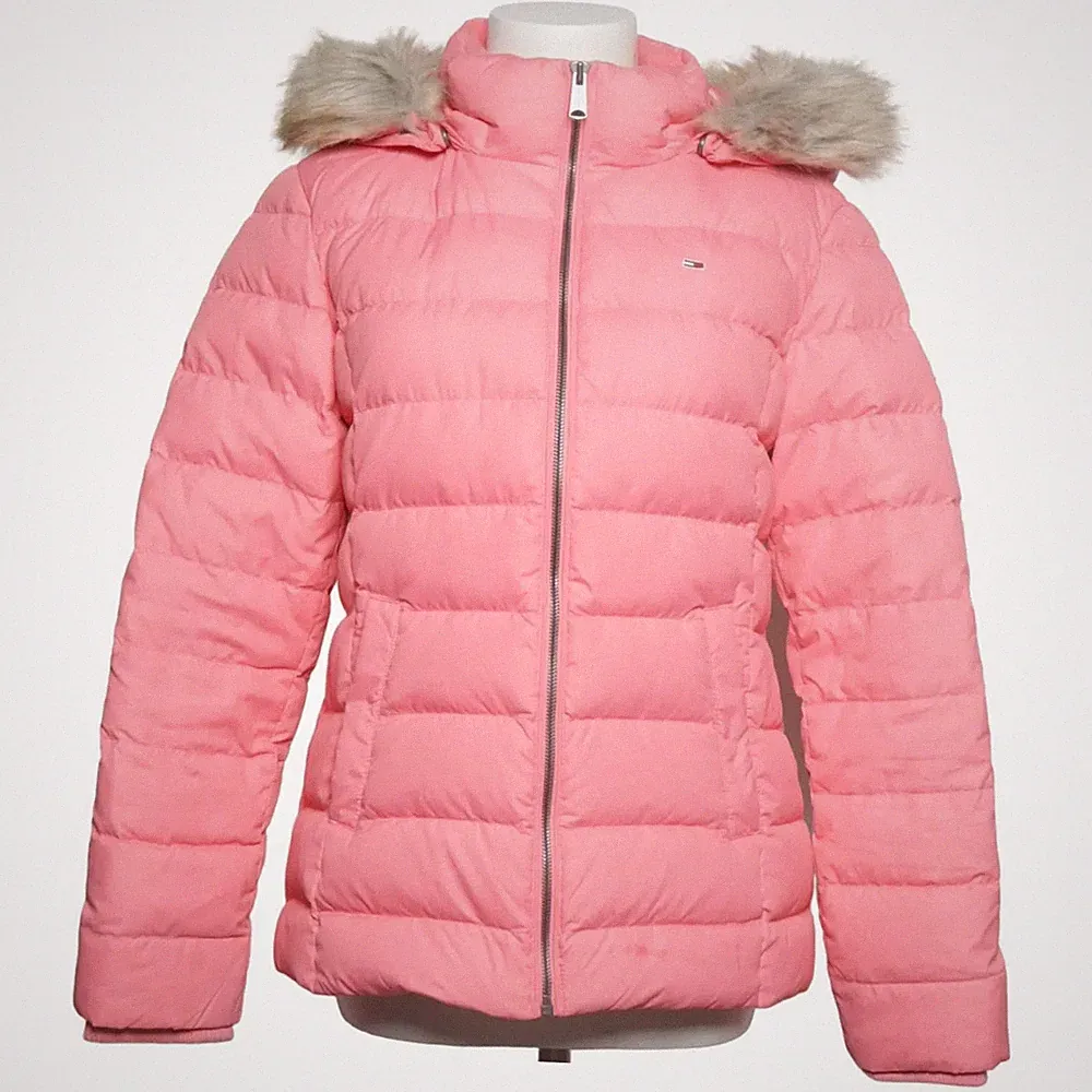 Tommy Hilfiger Jeans, Daunenmantel, Damen, Größe: L, Pink, Acryl/Polyester #DWW