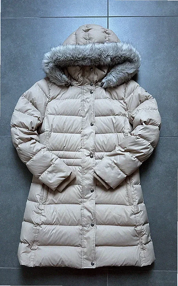 🤍 Tommy Hilfiger Tyra Daunenmantel beige creme Gr. L/40 M/38 neu