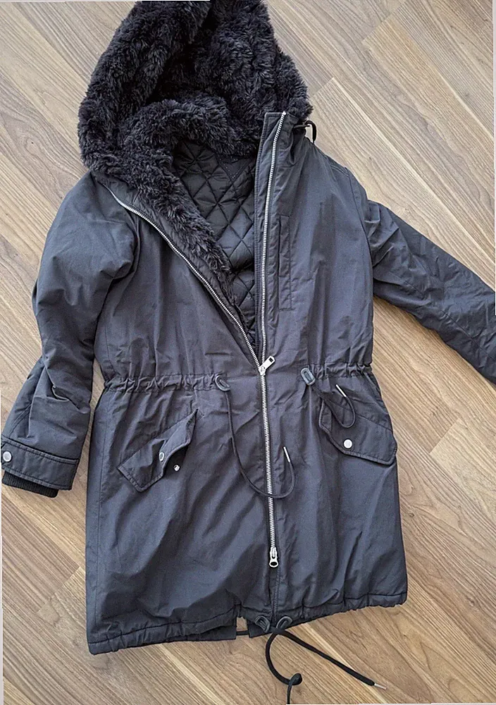 Tommy Hilfiger Wintermantel Damen Gr. S schwarz *** BASIC*** Kapuze