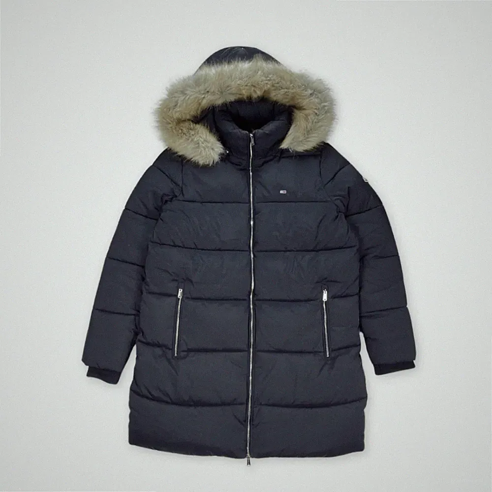 Tommy Hilfiger Wintermantel für Damen Gr. L in dunkelblau mit Kapuze sehr schön