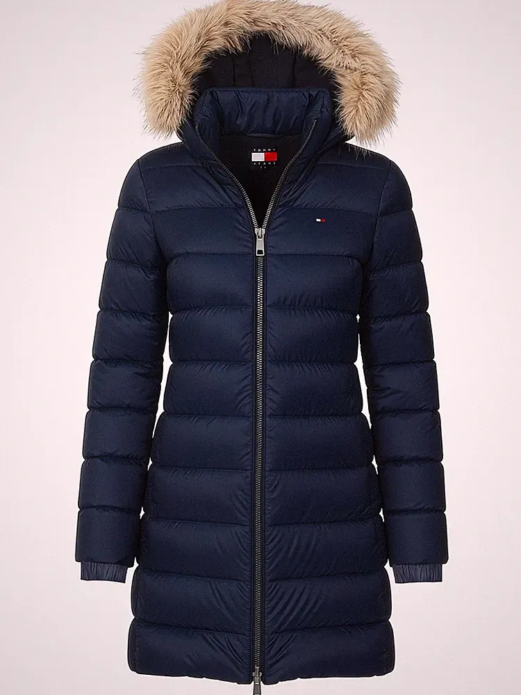 Tommy Jeans Damen Winter Jacke Mantel Hooded warme Daunenjacke Down Coat