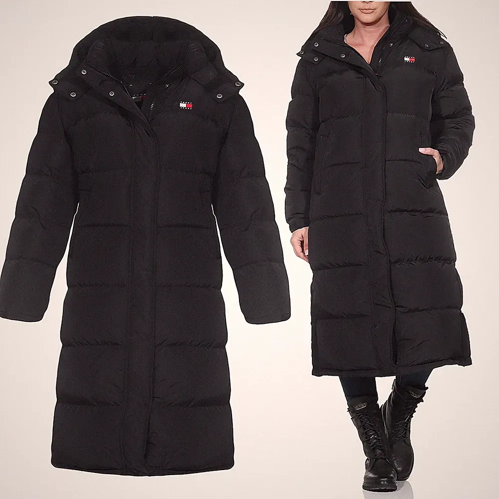 Tommy Jeans Damen Winter Jacke Mantel Steppmantel Down Coat Daunenmantel