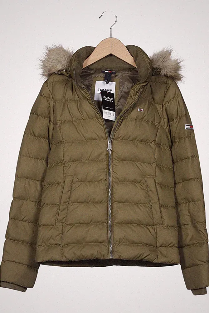Tommy Jeans Jacke Damen Anorak Jacket Kurzmantel Gr. 2XS Daunen Grün #2amjtba