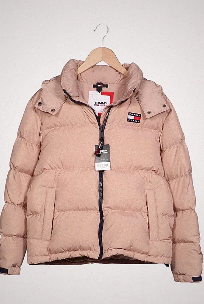 Tommy Jeans Jacke Damen Anorak Jacket Kurzmantel Gr. S Daunen Beige #3q3uvtm