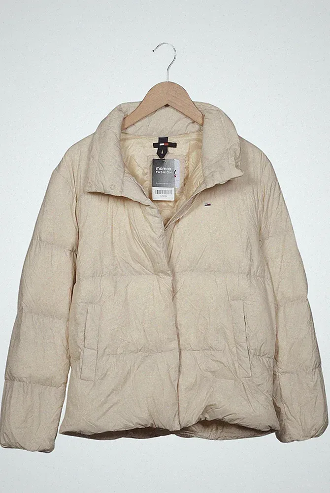 Tommy Jeans Jacke Damen Anorak Jacket Kurzmantel Gr. S Daunen Cremeweiß #tjqkftd