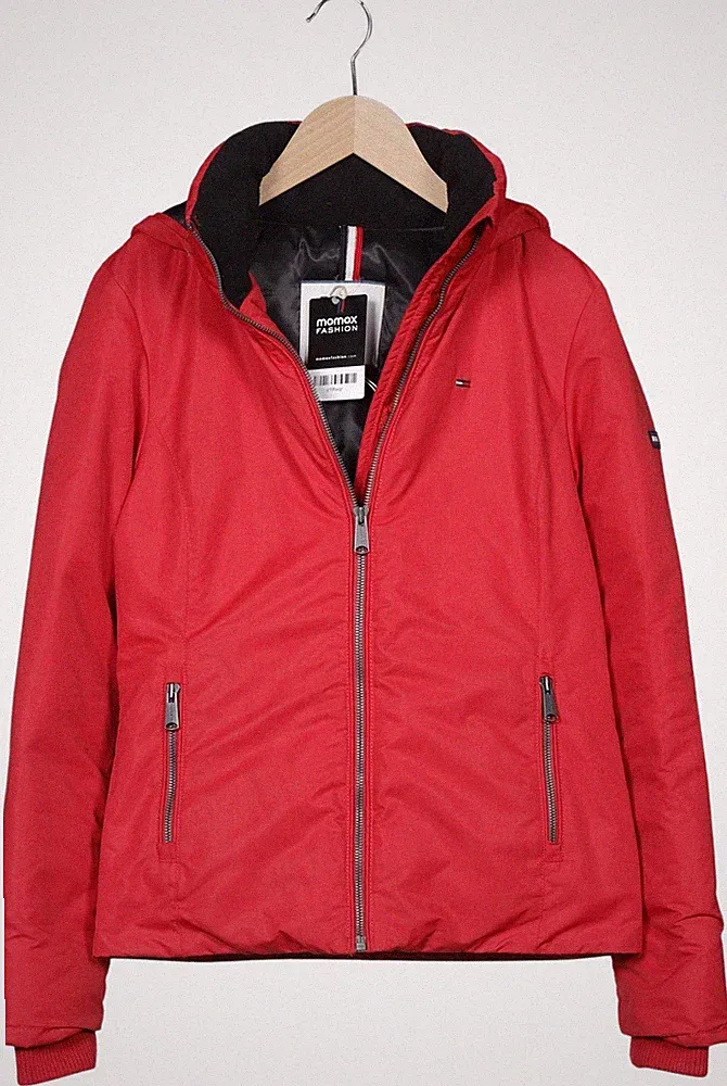 Tommy Jeans Jacke Damen Anorak Jacket Kurzmantel Gr. S Daunen Rot #c1lhxqr