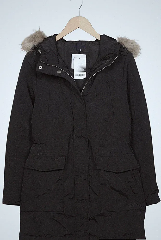 Tommy Jeans Jacke Damen Anorak Jacket Kurzmantel Gr. S Daunen Schwarz #f2xq30m