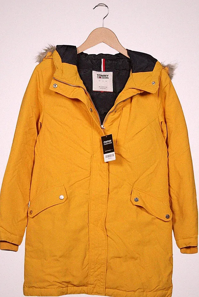 Tommy Jeans Mantel Damen Jacke Parka Gr. M Daunen Gelb #wu0r95t