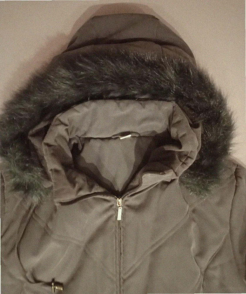 Übergangsjacke Kapuze Kurzmantel Mantel grau Gr.48