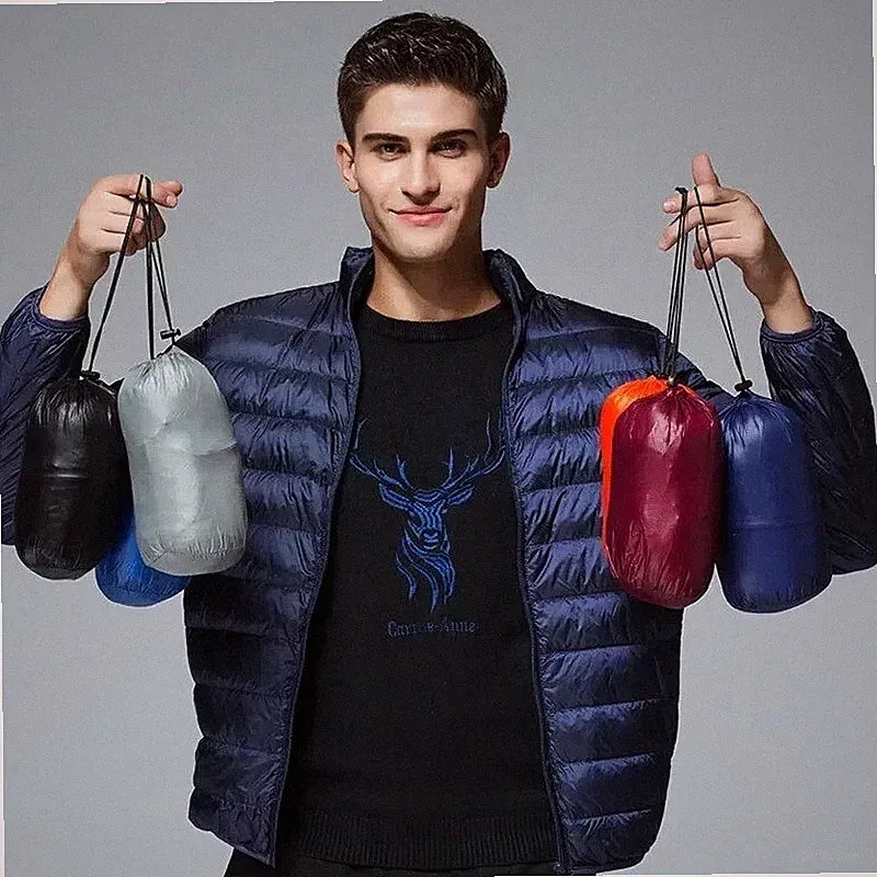 Ultraleichte Daunenjacke für Herren, wasserdicht im Freien, Herbst, Winter...