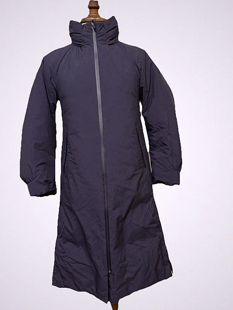 UNIQLO Damen Daunenmantel Blau XS Kapuze Leicht Warm Sehr Gut ❄️💙