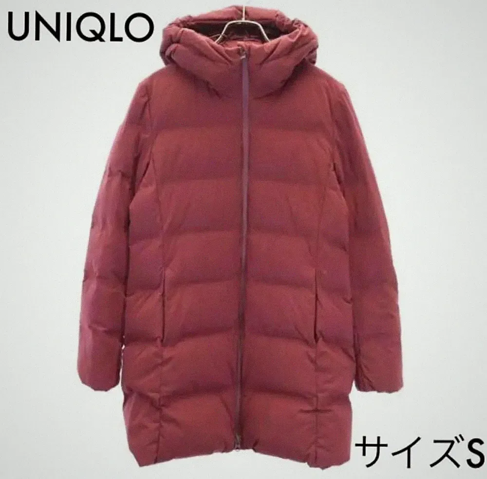 UNIQLO Damen Seamless Daunenmantel S Rot Übergangsjacke Gebraucht