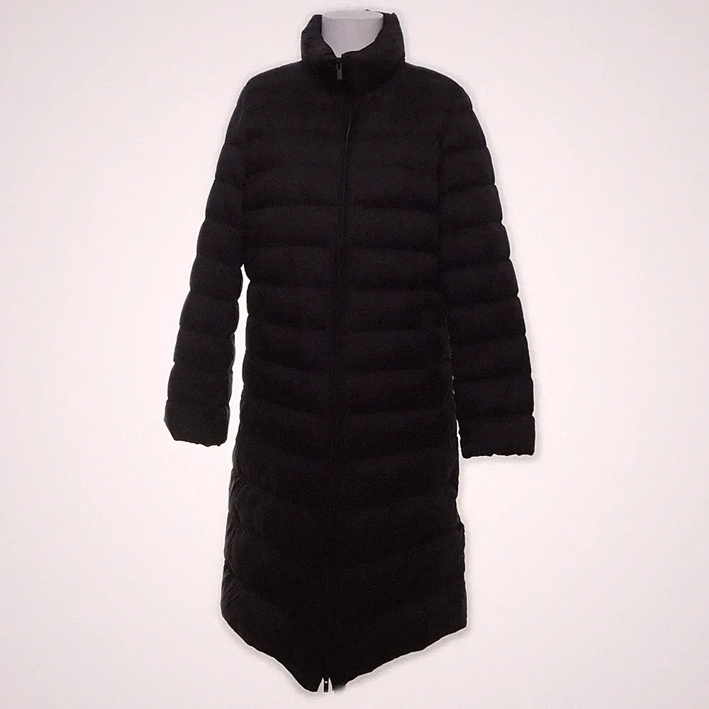 Uniqlo, Daunenmantel, Damen, Größe: L, Grau/Schwarz #H56