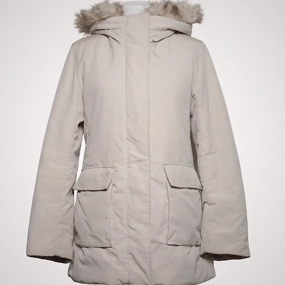 Uniqlo, Daunenmantel, Damen, Größe: S, Beige #A05
