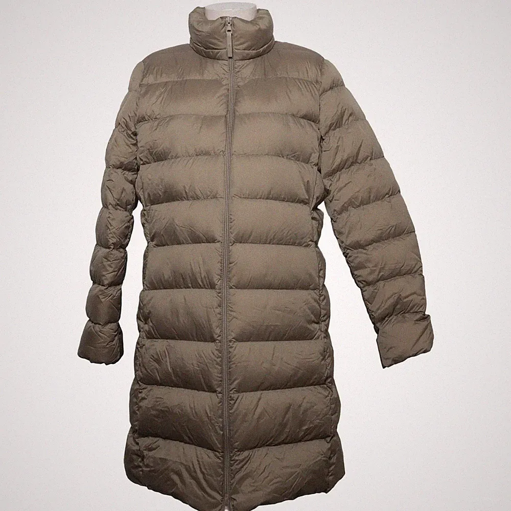 Uniqlo, Daunenmantel, Damen, Größe: XL, Beige, Daune/Feder/Polyamid #Qyl
