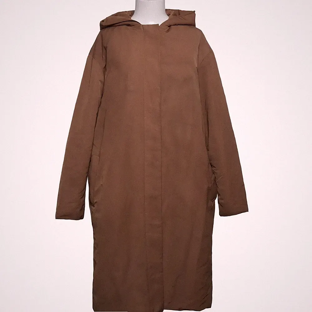 Uniqlo, Daunenmantel, Damen, Größe: XL, Braun, Daune/Polyester/Viskose #PCR